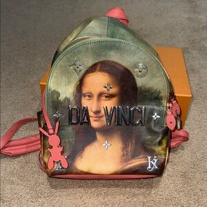 Louis Vuitton 2017 Jeff Koons Mona Lisa backpack limited edition